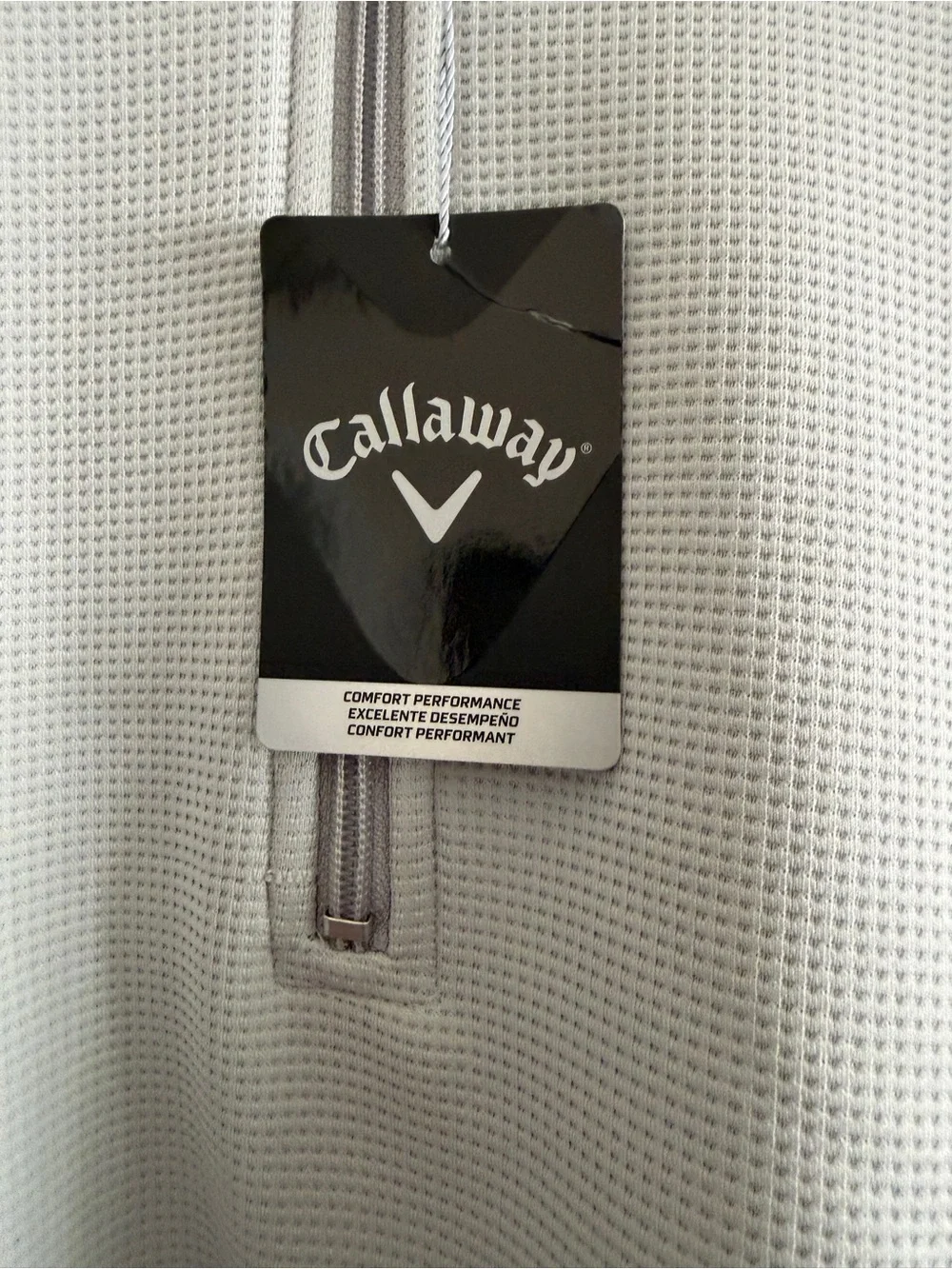 Callaway Men’s  Sleeveless Quarter-Zip Golf Top - Light Gray